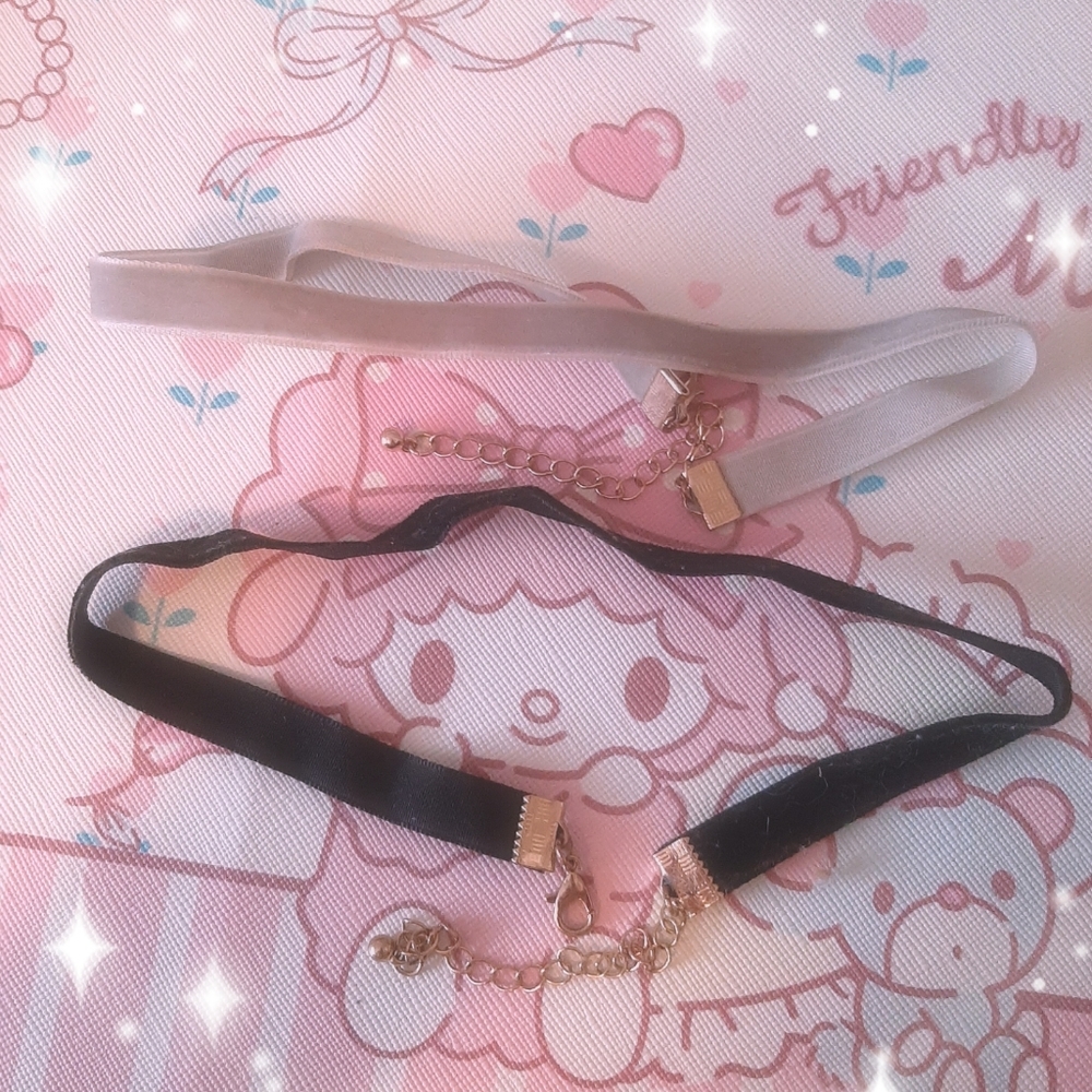 💗Velvet choker set💗